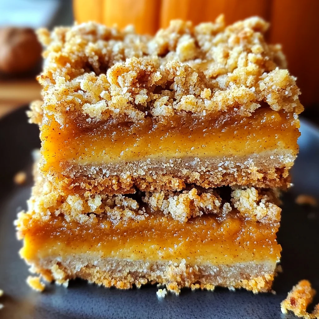 Pumpkin Pie Crumble Bars – Easy Fall Dessert Recipe