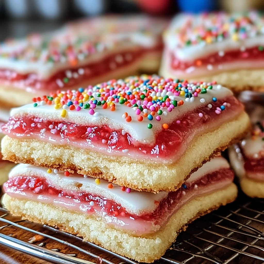 Strawberry Pop Tart Sugar Cookies