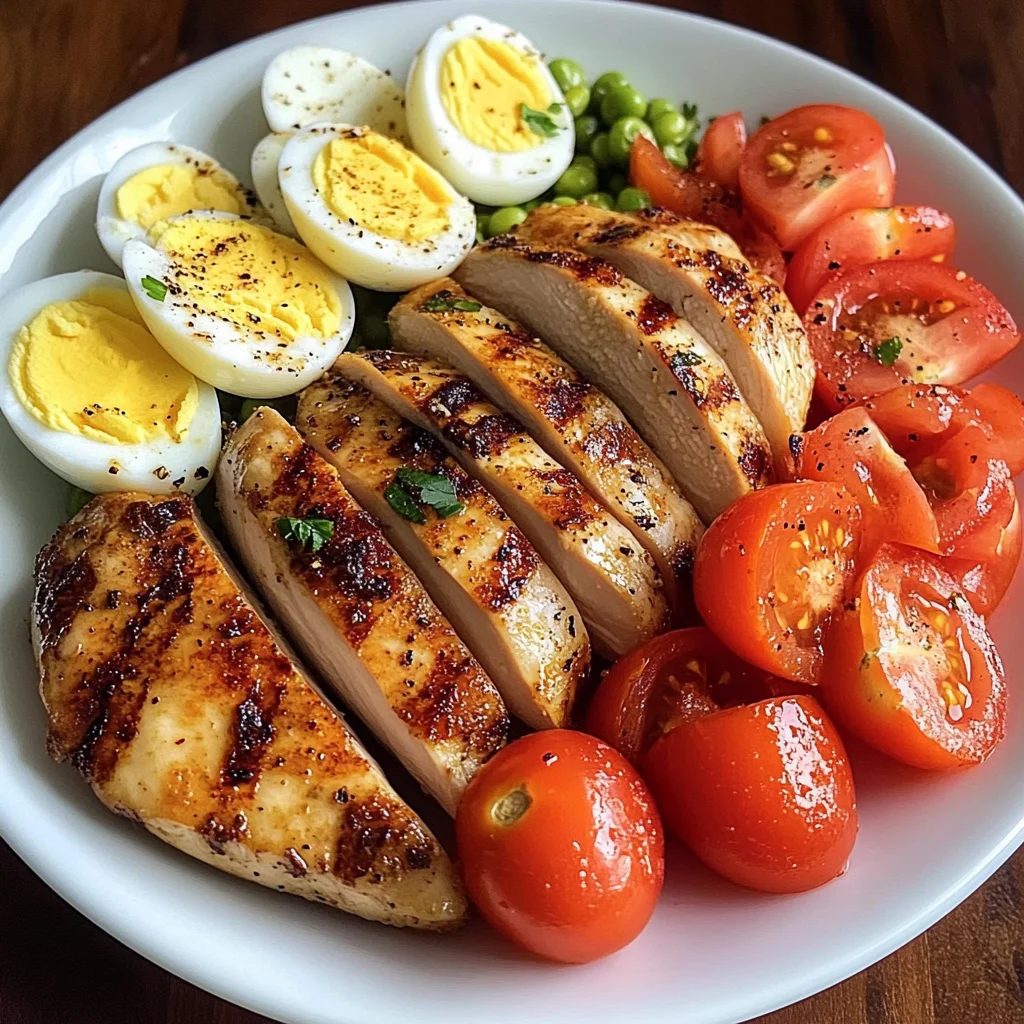 Tomato-Lovers Protein Plate with Chicken & Eggs