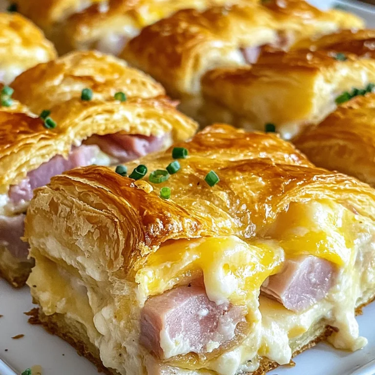 chicken chicken ham and Cheese Croissant Breakfast Casserole