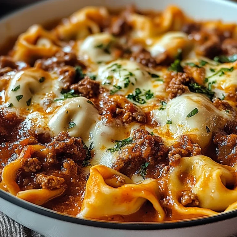 Beefy Tortellini Bake