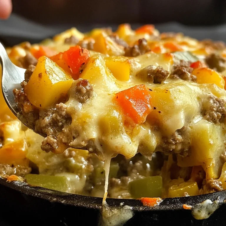 Cheesy Ground Beef & Potato Casserole