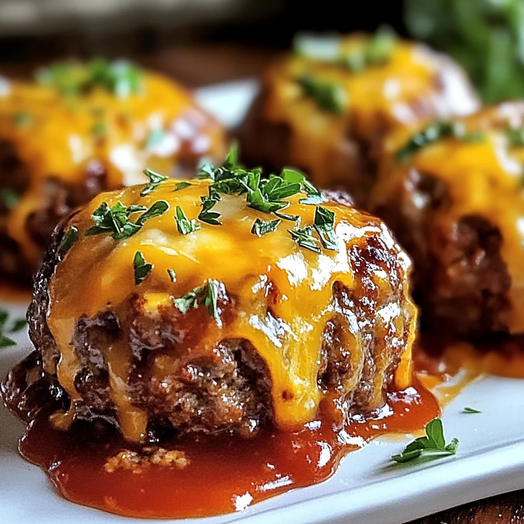 Cheesy Stuffed Meatloaf Bites