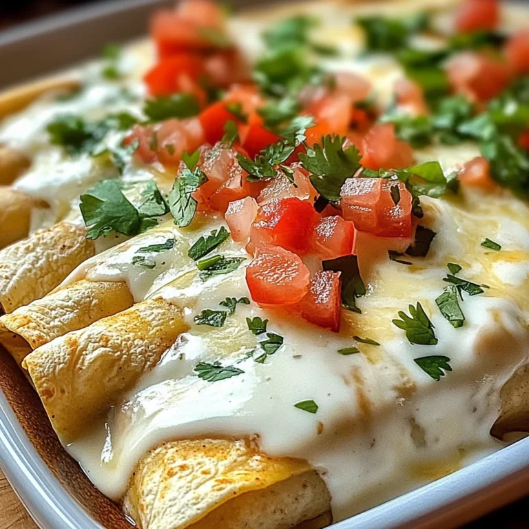 Chicken Enchiladas with Sour Cream White Sauce