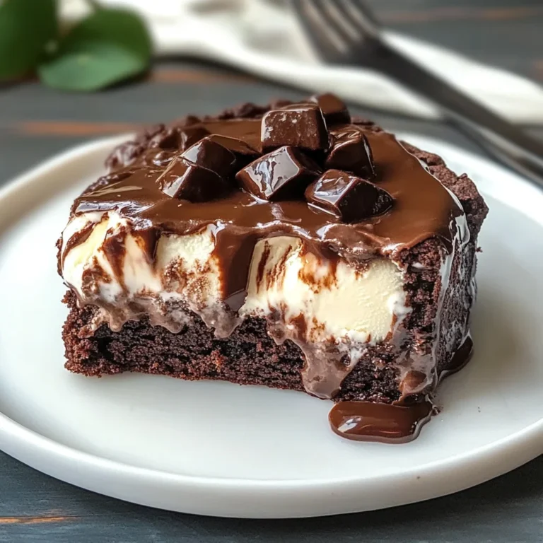 Delicious Brownie Ice Cream Cake