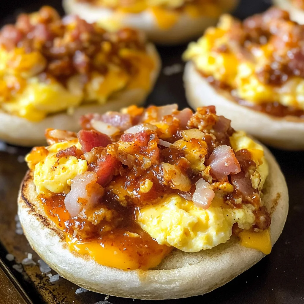 English Muffin Breakfast Pizzas