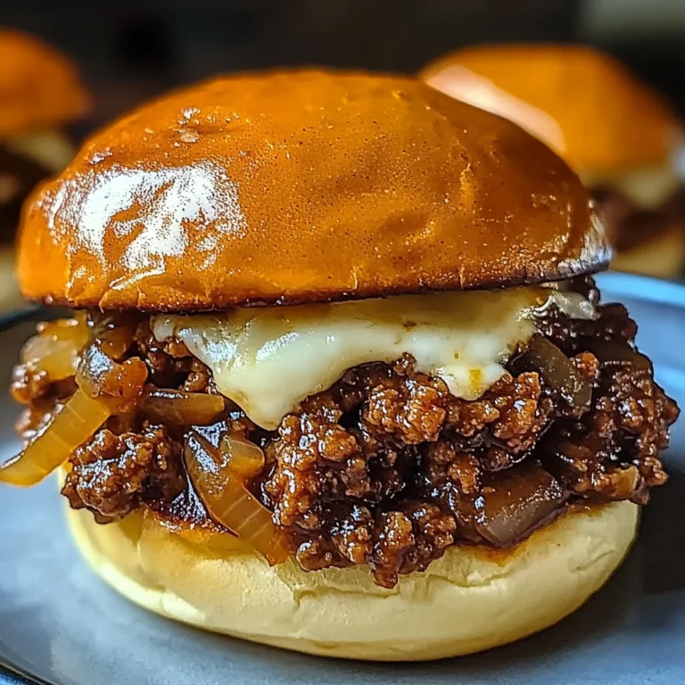 French Onion Beef Sloppy Joes