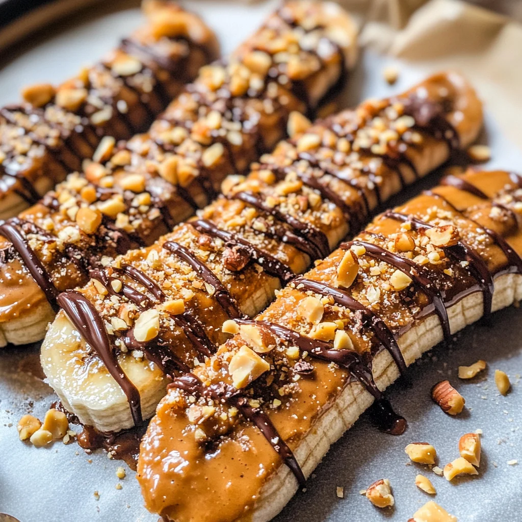 Frozen Banana Snickers