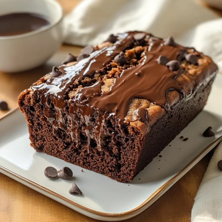 Hot Fudge Brownie Bread