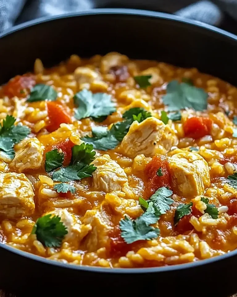One Pot Queso Chicken and Rice : Easy Comfort Food