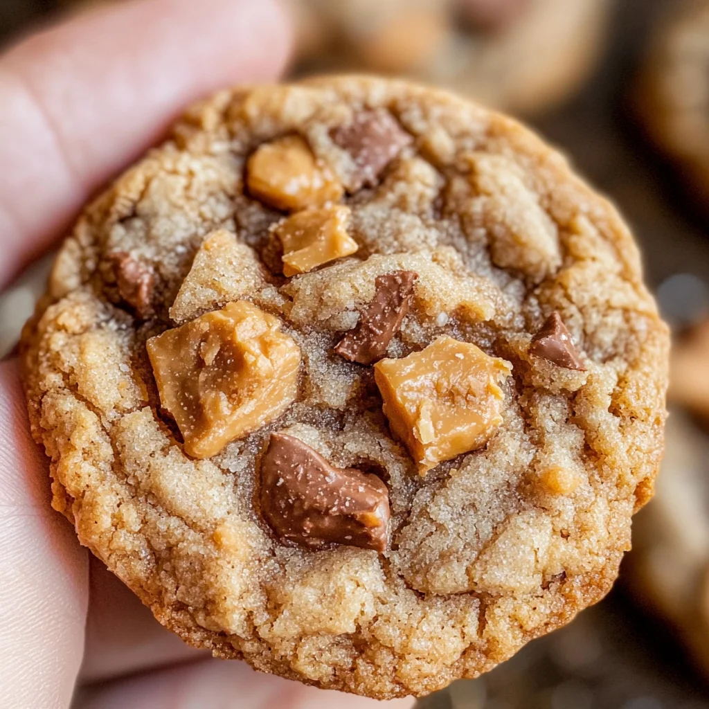 Peanut Butter Butterfinger Cookies