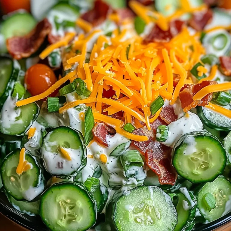 Refreshing Cucumber Ranch Crack Salad Recipe