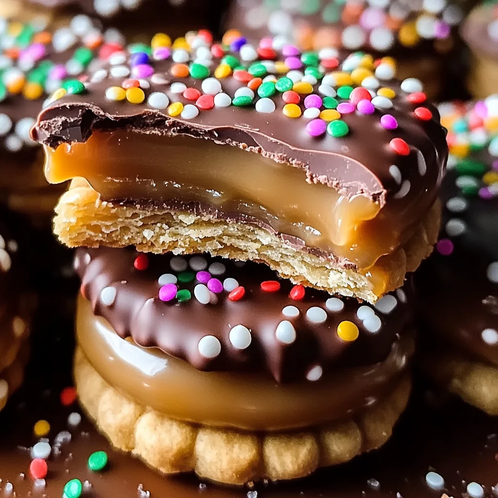Ritz Cracker Caramel Chocolate Bites