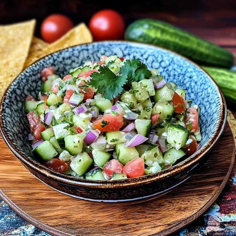 crisp cucumber salsa