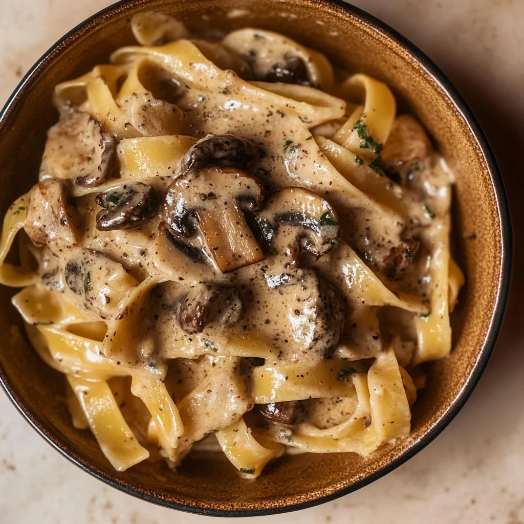 Gorgonzola Truffle Cream Sauce with Mushrooms