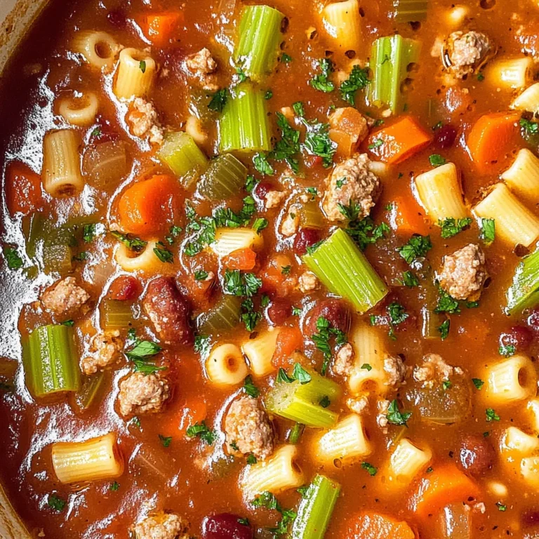 Hearty Pasta Fagioli Soup
