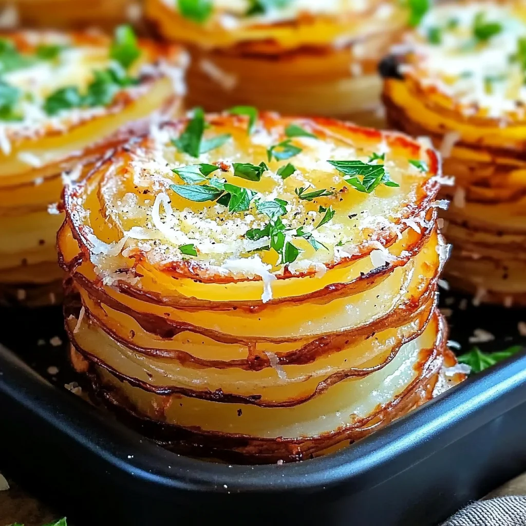 Parmesan Potato Stacks: The Perfect Party Side Dish