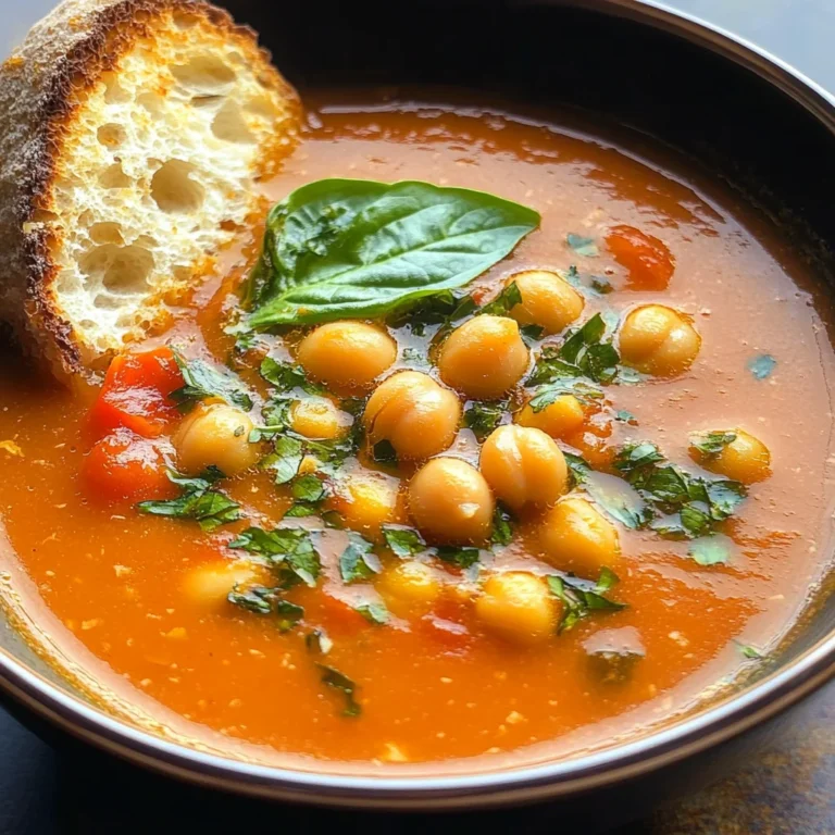 Chickpea Tomato Soup