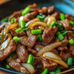 Chinese Beef and Onion Stir Fry: A Savory Weeknight Delight
