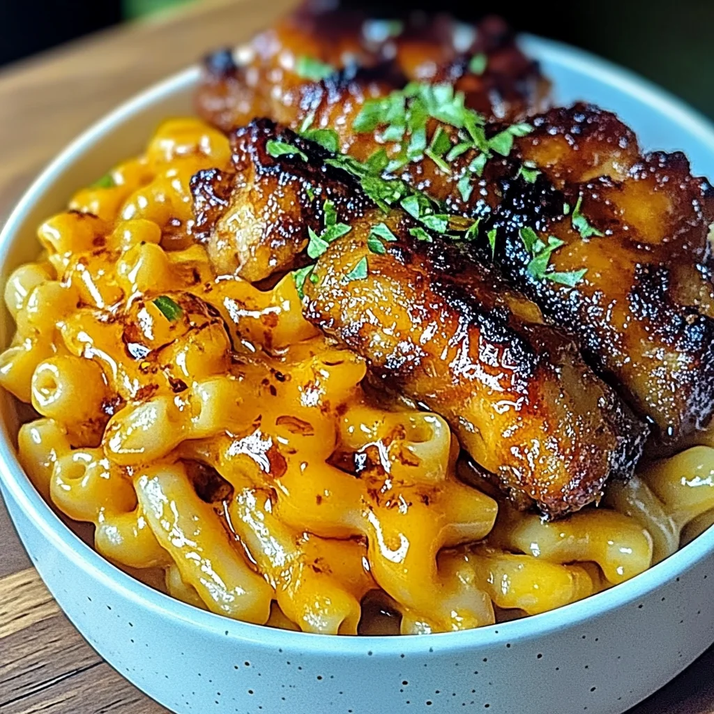 Hot Honey Chicken Mac N Cheese