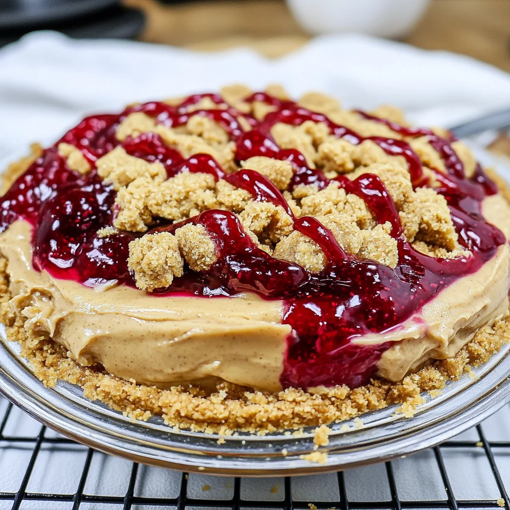 Peanut Butter and Jelly Pie