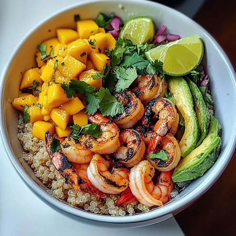 Shrimp Avocado Bowls with Mango Salsa