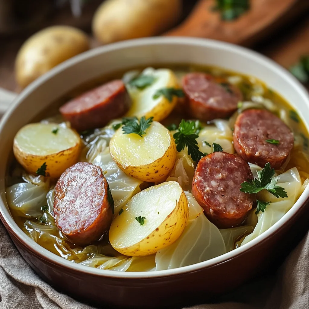Slow Cooker Cabbage, Sausage, and Potatoes: An Easy and Hearty Meal