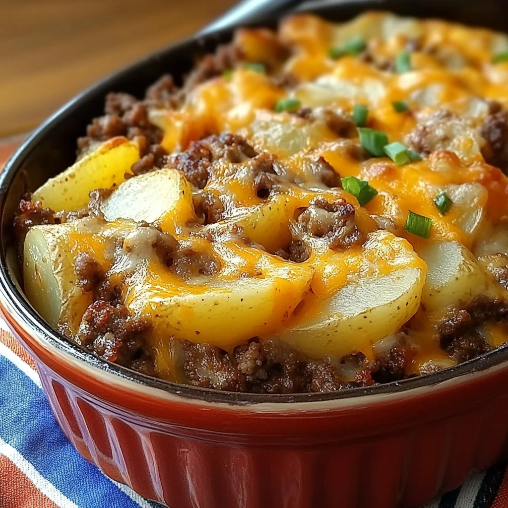 Southern chicken hamburger and Potato Casserole