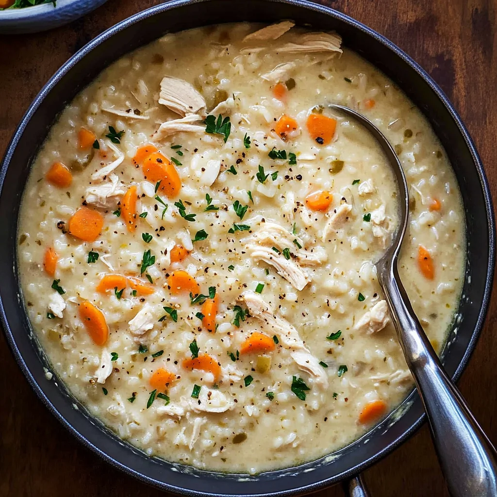 Crack Chicken and Rice Soup