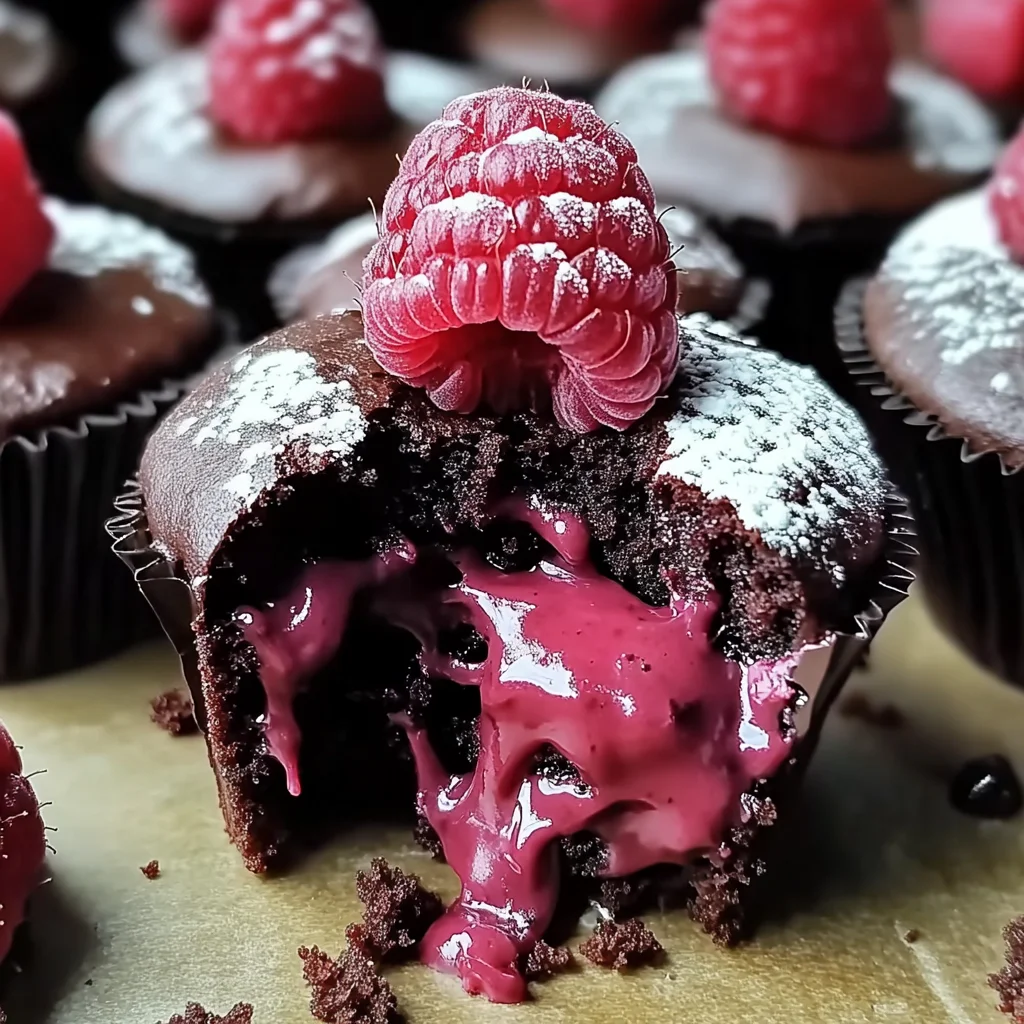 Decadent Raspberry Chocolate Lava Cupcakes You'll Adore