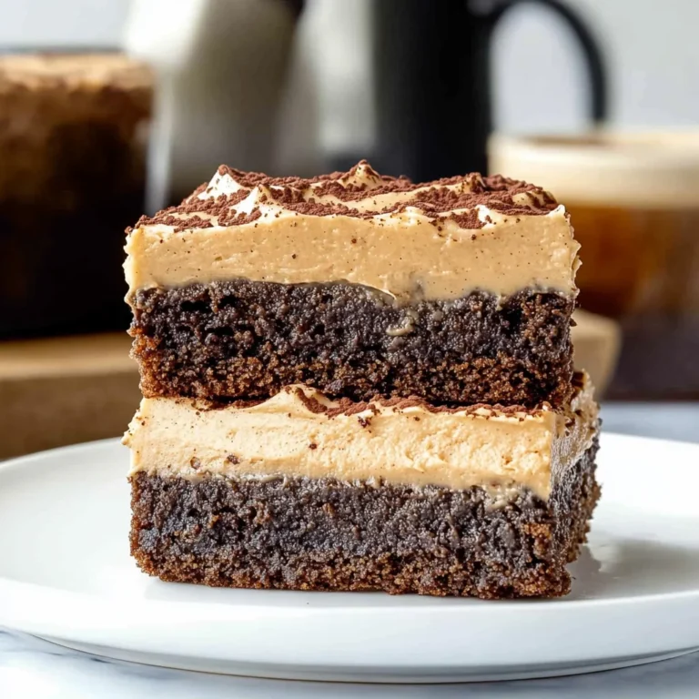 Mocha Brownies with Cafe Latte Frosting