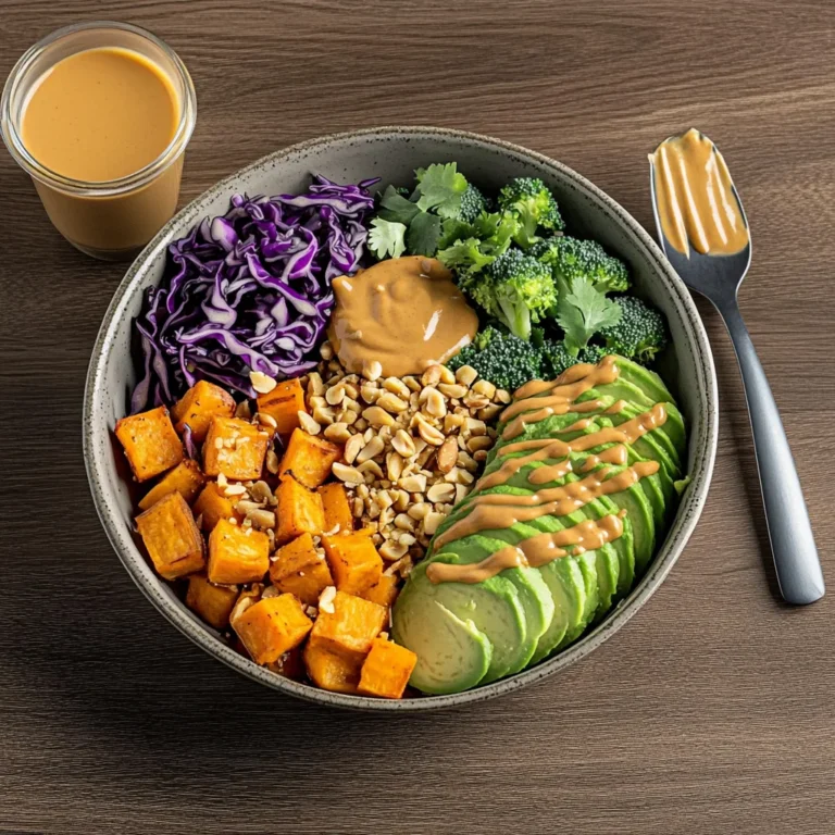 Thai Peanut Sweet Potato Buddha Bowl