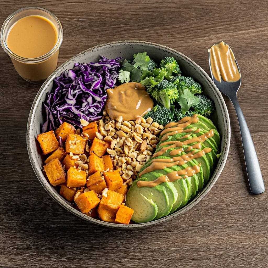 Thai Peanut Sweet Potato Buddha Bowl